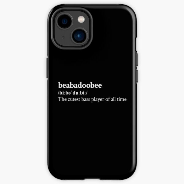 Beabadoobee Aesthetic Cute Quote Lyrics Black iPhone Tough Case RB1007 product Offical beabadoobee Merch