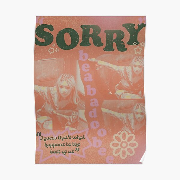 Beabadoobee Sorry poster poster  Poster RB1007 product Offical beabadoobee Merch