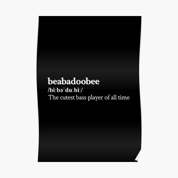 Beabadoobee Aesthetic Cute Quote Lyrics Black Poster RB1007 product Offical beabadoobee Merch