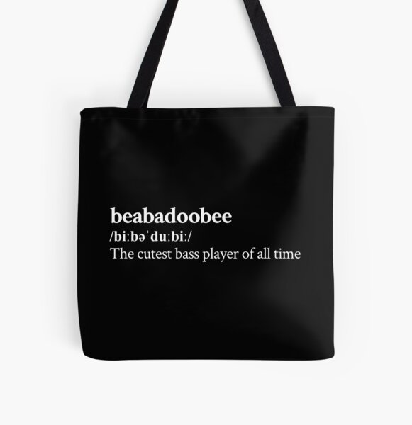 Beabadoobee Aesthetic Cute Quote Lyrics Black All Over Print Tote Bag RB1007 product Offical beabadoobee Merch