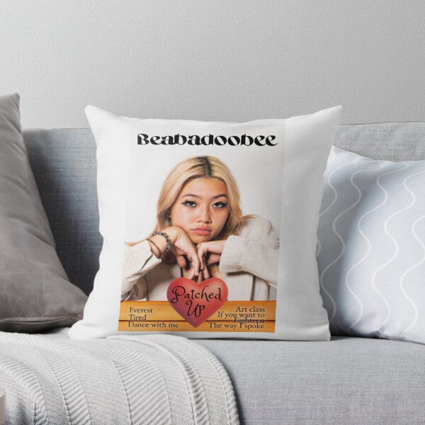 Beabadoobee Patched Up Loveworm Poster| Perfect Gift Throw Pillow RB1007 product Offical beabadoobee Merch
