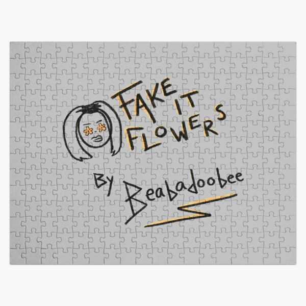 Fake It Flowers Beabadoobee sketch Jigsaw Puzzle RB1007 product Offical beabadoobee Merch