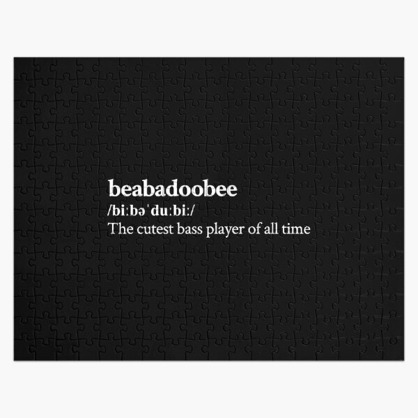 Beabadoobee Aesthetic Cute Quote Lyrics Black Jigsaw Puzzle RB1007 product Offical beabadoobee Merch