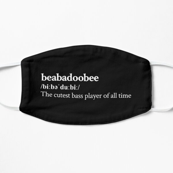 Beabadoobee Aesthetic Cute Quote Lyrics Black Flat Mask RB1007 product Offical beabadoobee Merch
